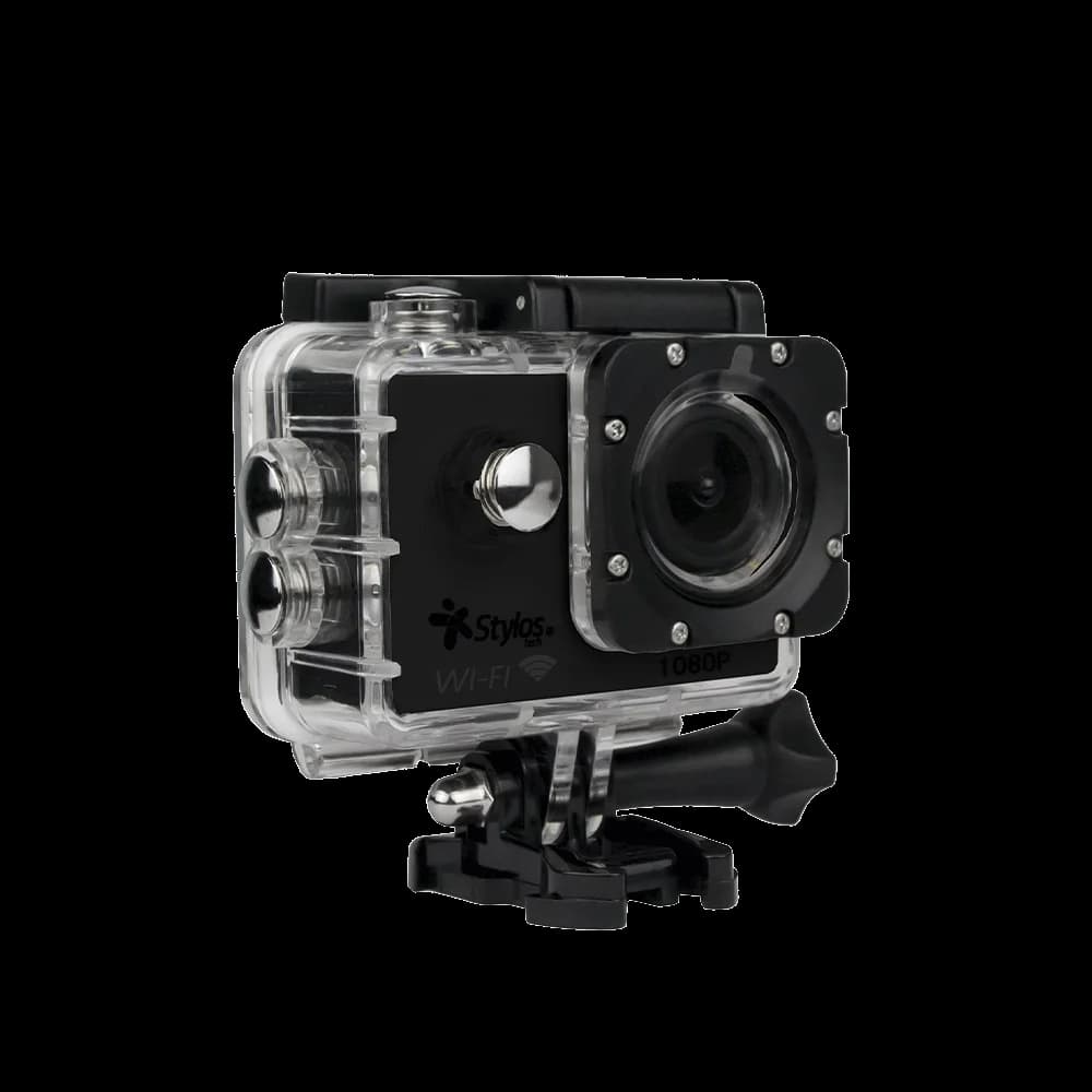Cámara de Acción Wifi Stylos / Resistente al Agua 30m / 1080p / Lente 120° / Ultrawide / STVACX3B / PROMOXZEAL