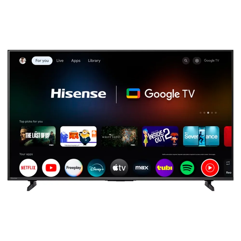 Pantalla Smart TV Hisense 50 Google TV / 4K UHD Ultra HD / Serie H5 Sin Bordes / Compatible con Asistente de Google / Reacondicionada de Fábrica / 50H5BR / 1 año de Garantia