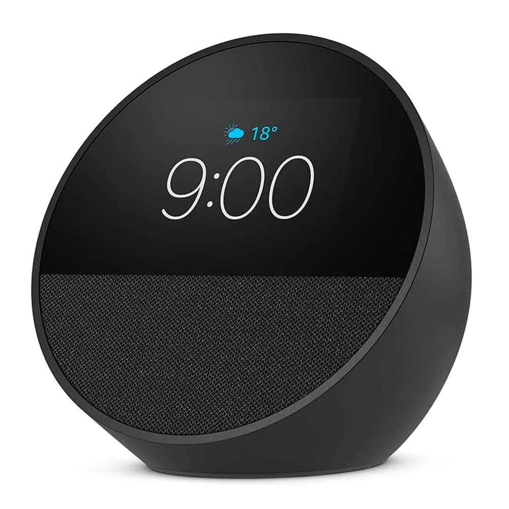 Amazon Echo Spot / Despertador inteligente con sonido vibrante y Alexa / Charcoal / BV84J9
