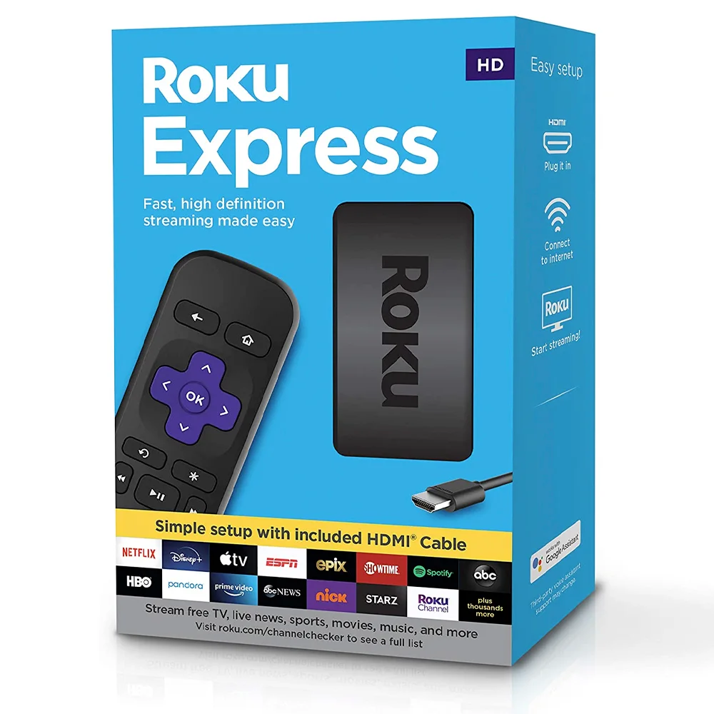TV Box Roku Express FHD / HDMI / Dolby Atmos