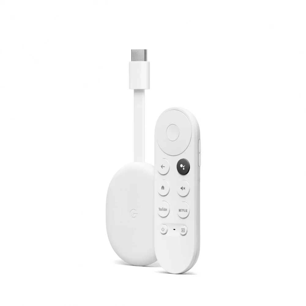 Google Chromecast Snow / Reproductor Multimedia / Android / 4K Ultra HD / Wifi / HDMI / USB-C / GA01919-US