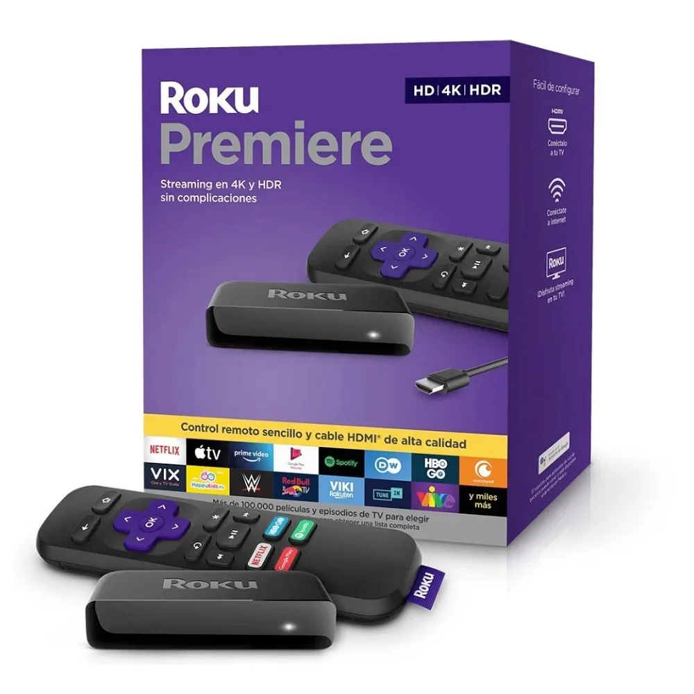 TV Box Roku Premiere 4K / HDR10 / HDMI / Dolby Atmos