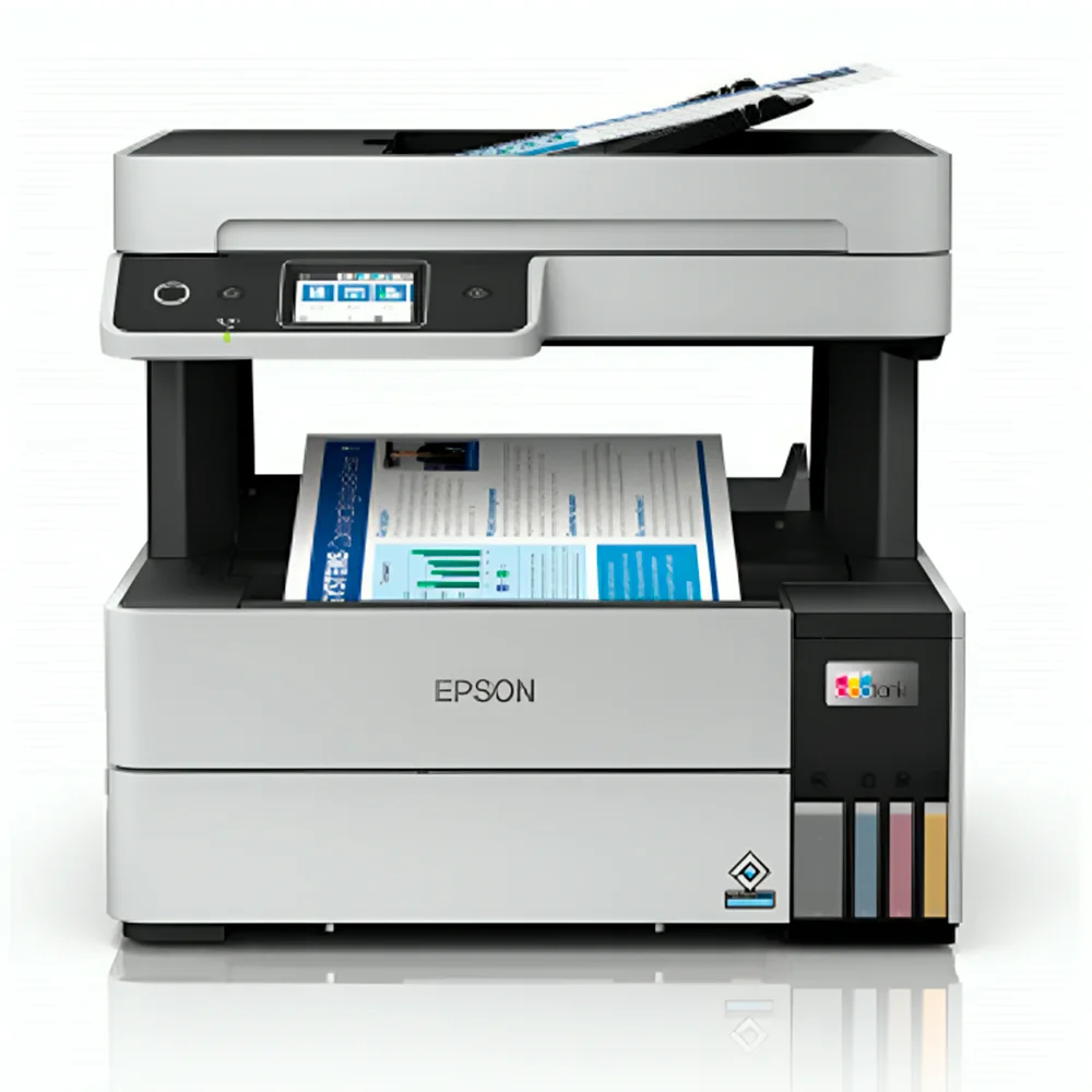 Impresora Multifuncional Epson EcoTank L6490 / Inyección de Tinta a Color / Imprime, Copia, Escanea y Fax / Wi-Fi y Ethernet / Dúplex Automático / ADF / Bandeja 250 Hojas / L6490