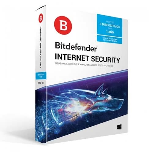 BITDEFENDER INTERNET SECURITY 2018 1YR 3USR (TMBD-406)