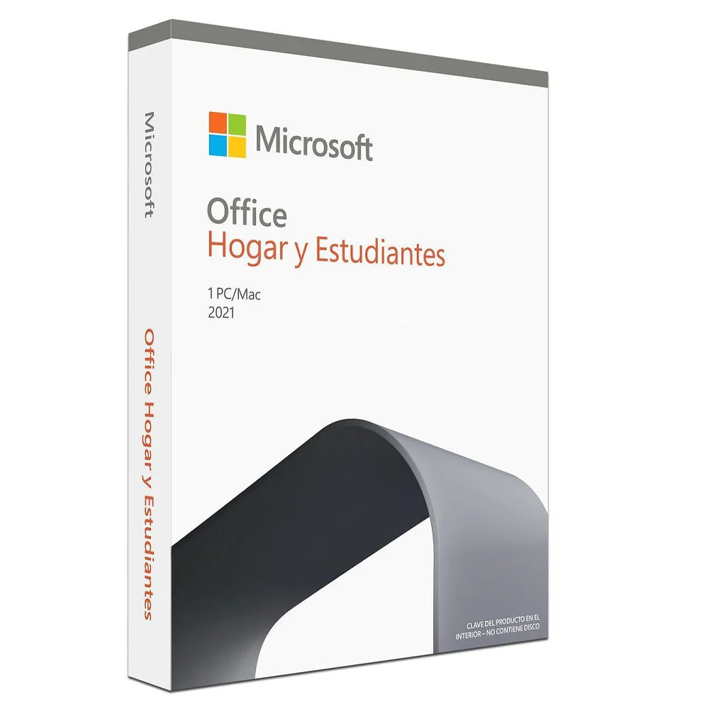 Licencia Microsoft Office Hogar y Estudiantes 2021 Licencia FPP - Español 1 PC/Mac - 79G-05430