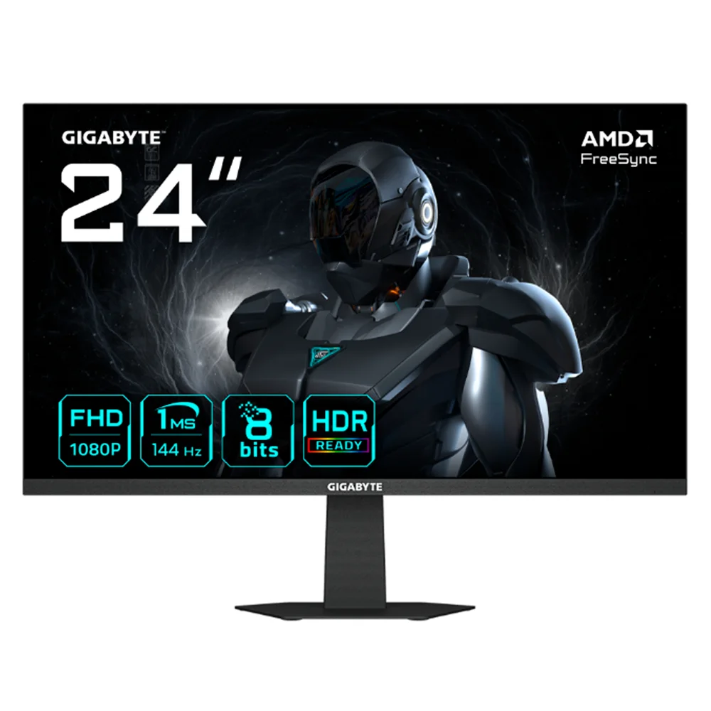 Monitor Gamer Gigabyte GS24F14 / 23.8 / Panel IPS / Full HD (1920x1080) / 144Hz / 1ms MPRT / HDMI + DisplayPort / GS24F14