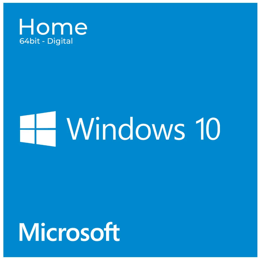 Windows 10 Home 64Bits en Digital - FPP - Plurilingüe - Sistema Operativo Microsoft - Producto Digital Descargable