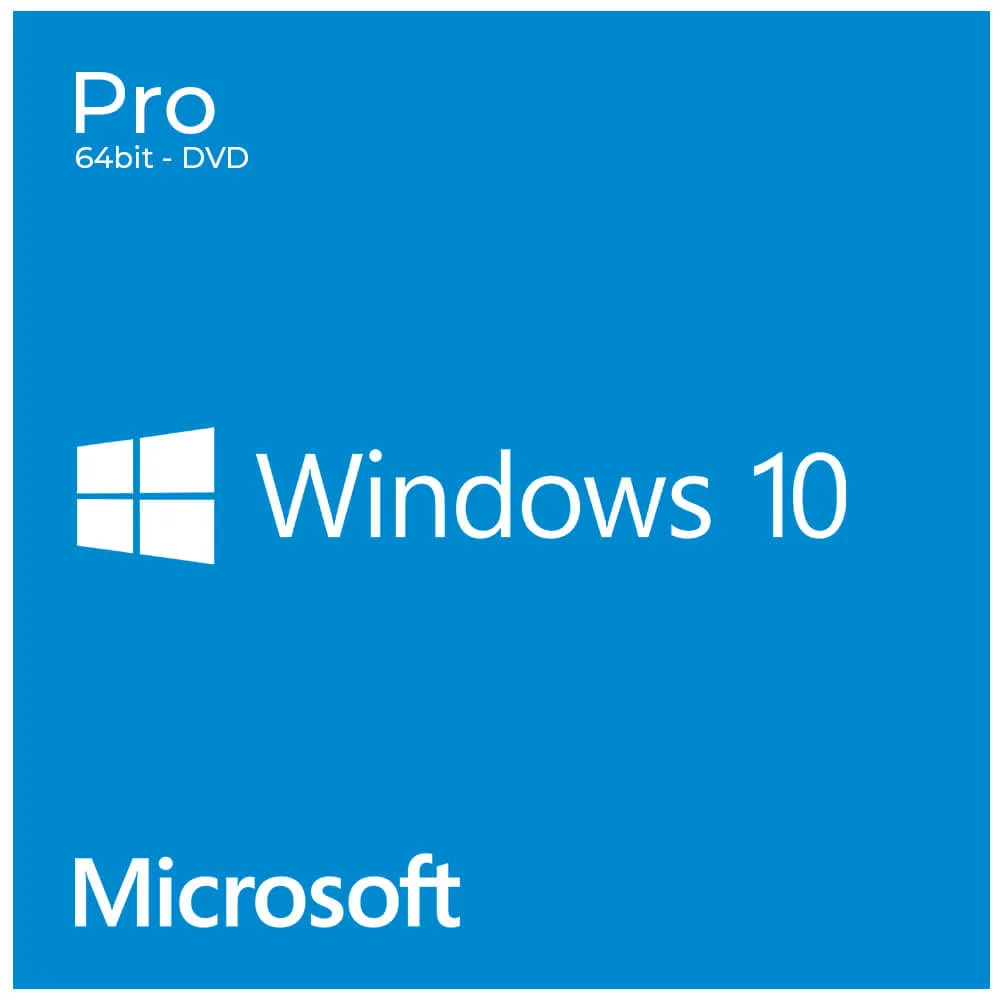 Windows 10 Pro 64Bits en DVD - OEM - Español LA / DVD / FQC-08981 - Sistema Operativo Microsoft