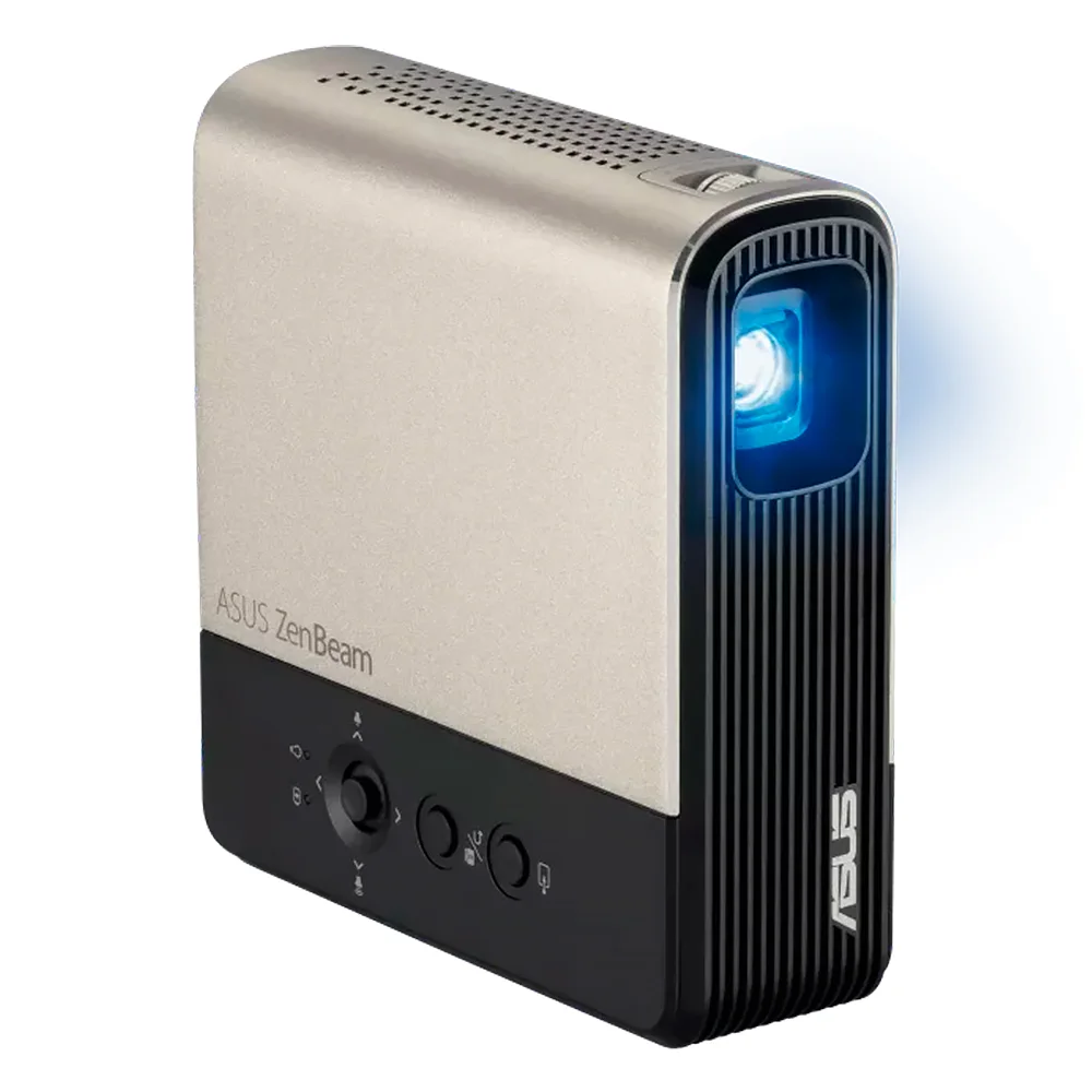 Mini Proyector LED ASUS ZenBeam E2 / 300 lúmenes LED / WVGA (854 x 480) / HDMI / Duplicación inalámbrica / Altavoz 5 watts