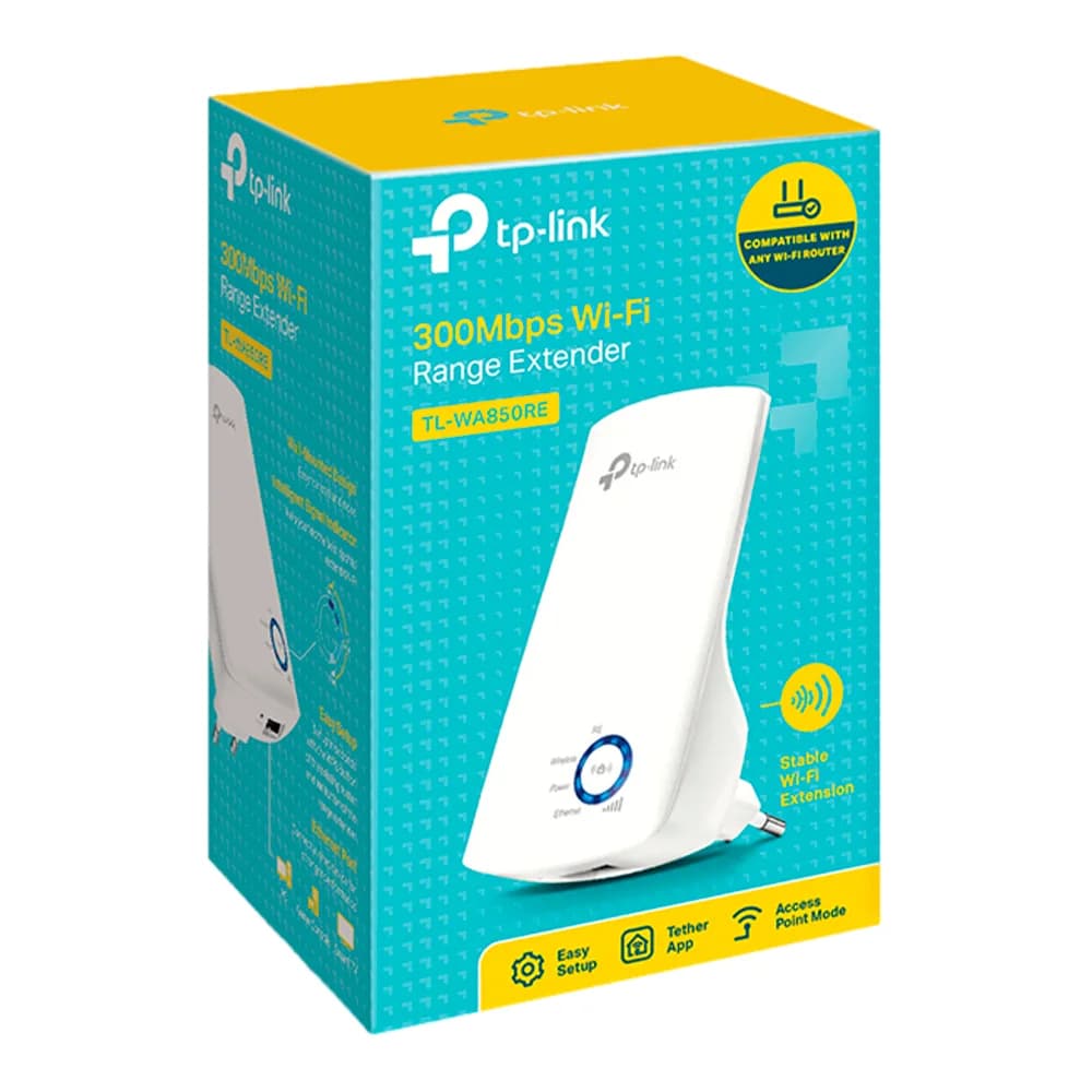 Expansor Tp Link Tl-WA850RE / Contacto de Pared / Doble Antena