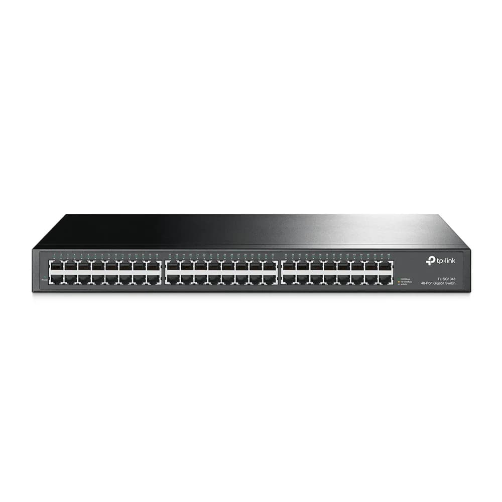 Switch TP-Link Gigabit Ethernet TL-SG1048 / 10/100/1000Mbps, 48 Puertos / No Administrable / TL-SG1048