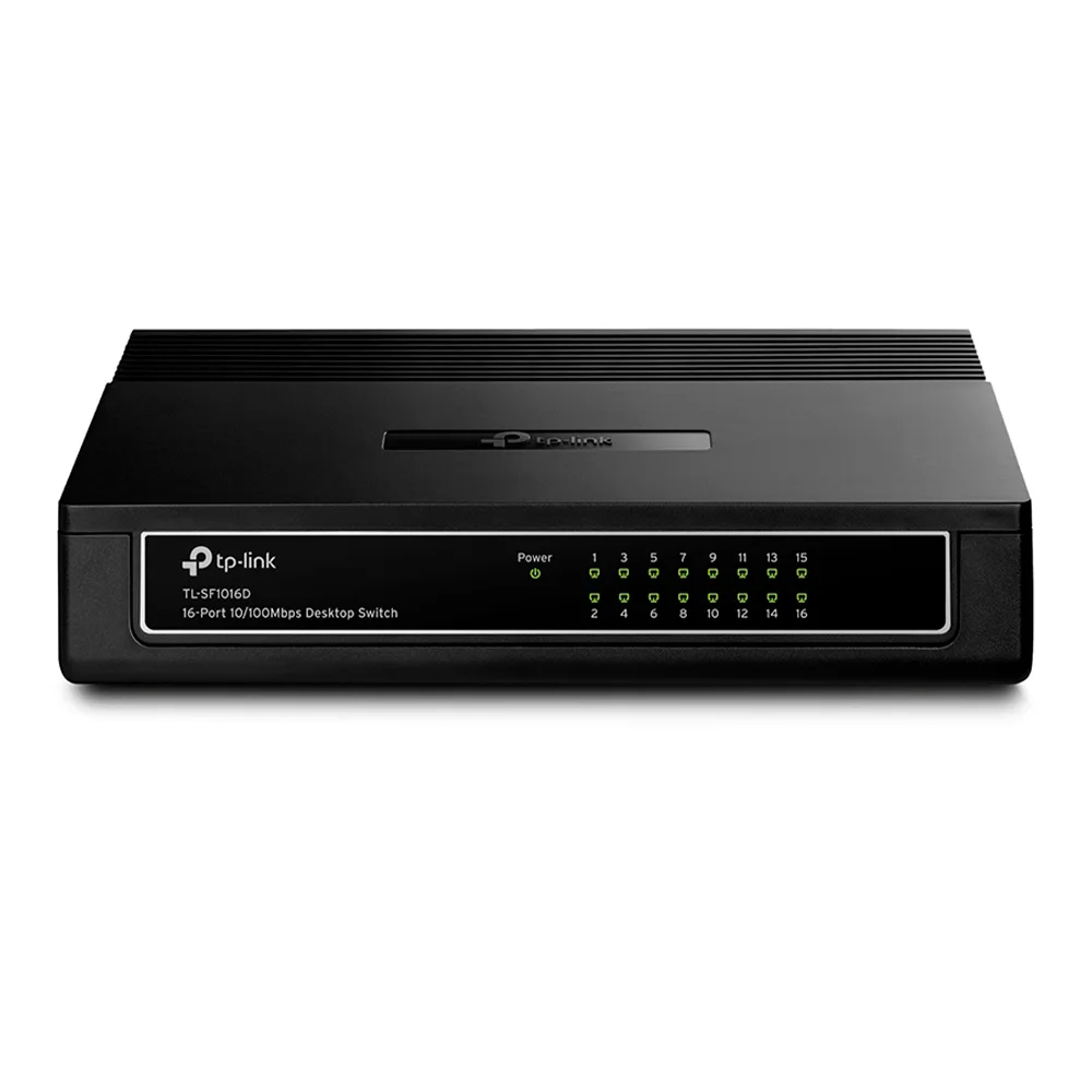 Switch TP-Link TL-SF1016D / 16 Puertos 10/100Mbps / 3.2Gbit/s / No Administrable / TL-SF1016D