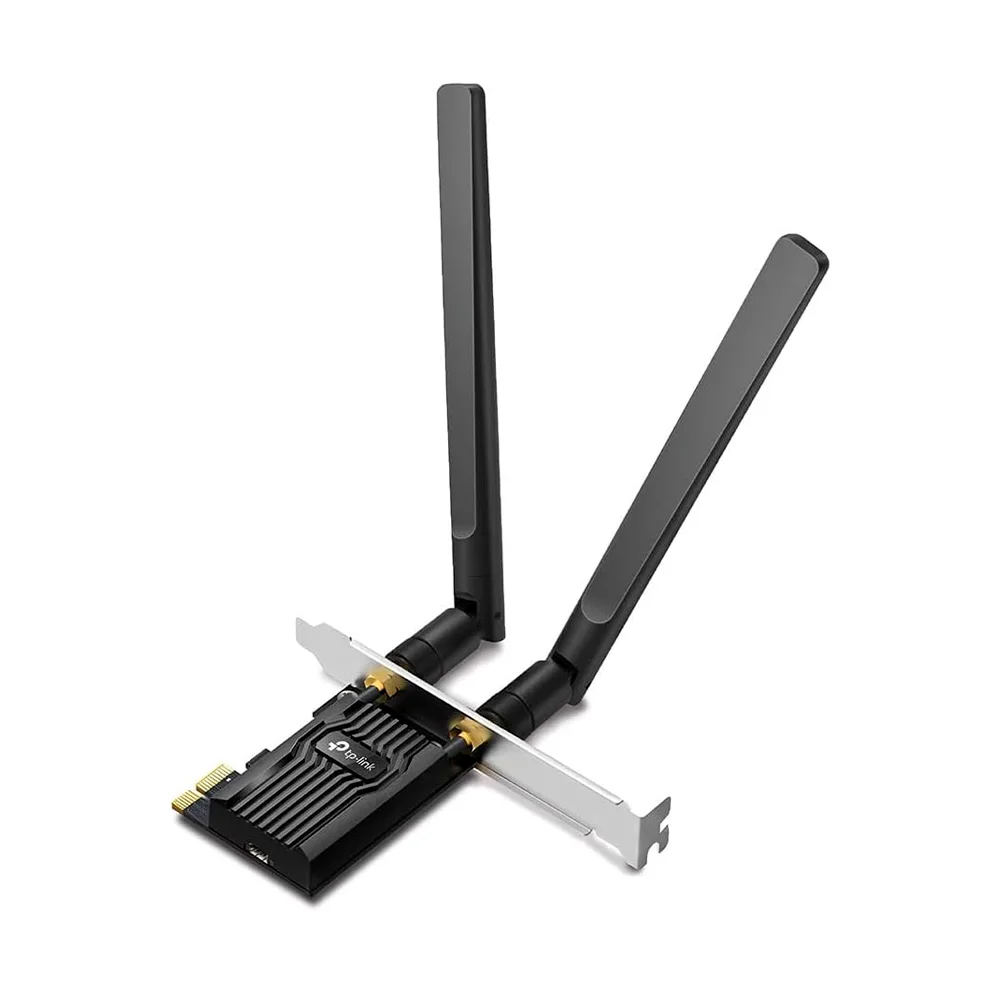 Tarjeta de Red Inalámbrica TP-Link Archer TX20E / AX1800 WiFi 6 / Bluetooth 5.2 / PCI Express / Dual Band / 2 Antenas de Alta Ganancia / WPA3