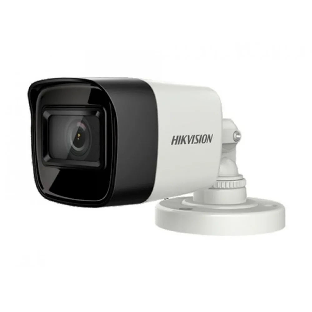 Cámara de Seguridad Hikvision Turbo HD Tipo Bala / 2560×1944p (8 Megapíxeles) / Lente 2.8mm (Gran Angular 102°) / Visión Nocturna 30m / Exterior IP67 / DS-2CE16U0T-ITF